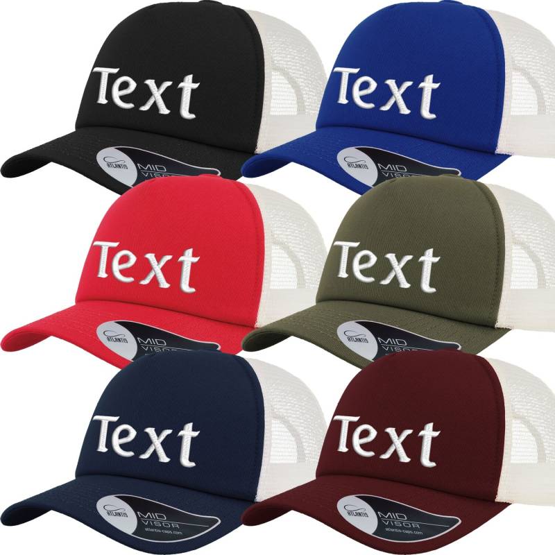 Record Trucker Mesh Cap Bestickt Mit Wunschtext/Name Basecap At515 von Nashvilleprint