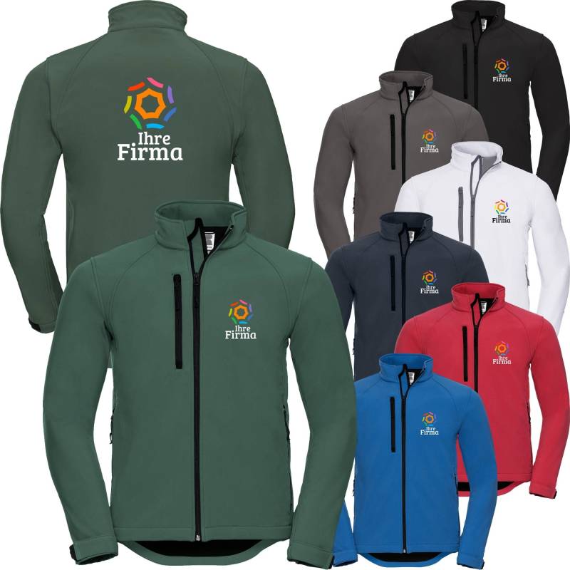 Softshelljacke Bedruckt Mit Ihrem Vollfarbigen Motiv/Logo Softshell-Jacke Arbeitsjacke Freizeit von Nashvilleprint