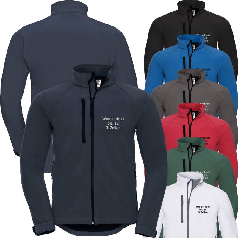 Softshelljacke Bestickt Mit Wunschtext/Name Softshell-Jacke Arbeitsjacke Freizeit von Nashvilleprint
