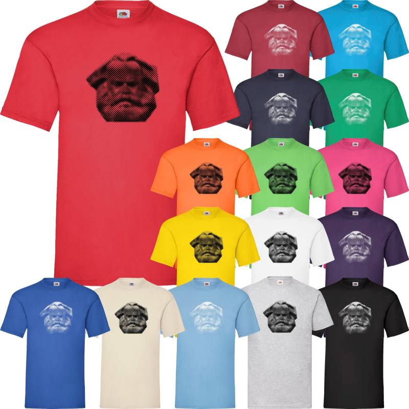 T-Shirt Bedruckt Mit Motiv "Karl-Marx-Kopf" Dor Nischl von Nashvilleprint