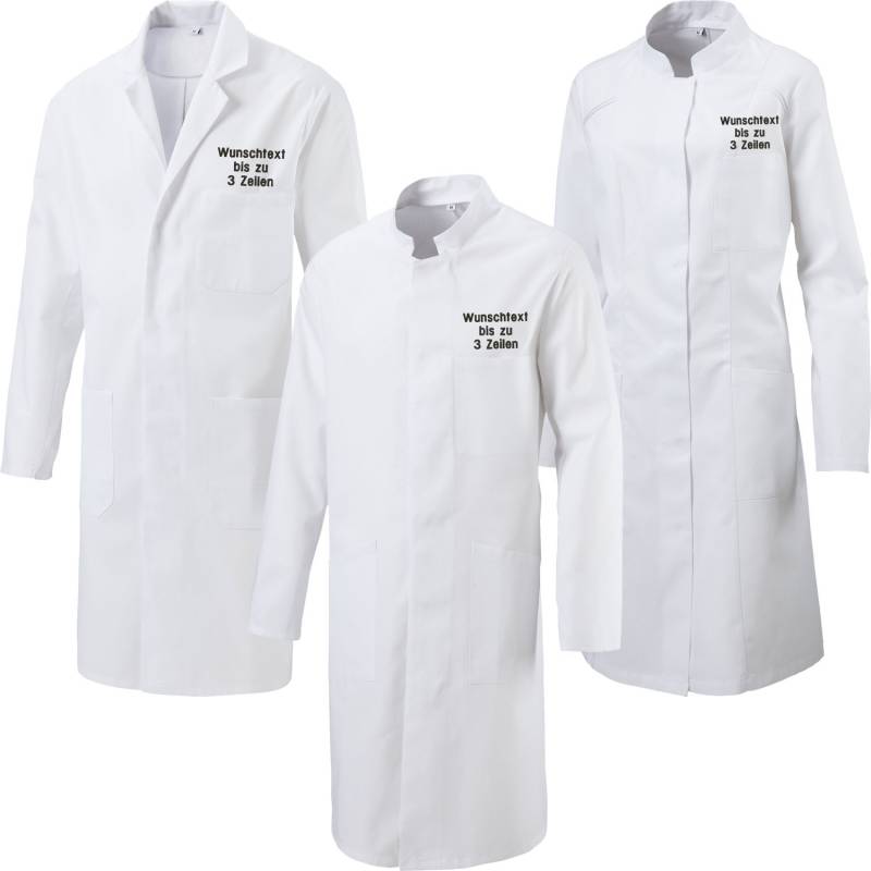 Unisexmantel Damenmantel Herrenmantel Medizinmantel Arztmantel Arztkittel Laborkittel Bestickt Mit Wunschtext/Name von Nashvilleprint