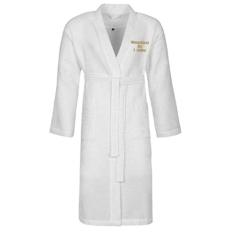 Vossen Piqué Bademantel Wellington Bestickt Mit Namen Oder Wunschtext von Nashvilleprint