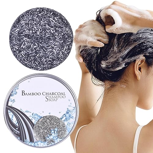 Grey Gone Seife, 50g Unisex natürliche Verdunkelungsseife, Anti-Grau-Haar-Verdunkelungs-Shampoo-Riegel, Tiefenreinigendes Grey Gone Bar-Shampoo für Männer und Frauen, geschädigtes Haar, Nasoalne von Nasoalne