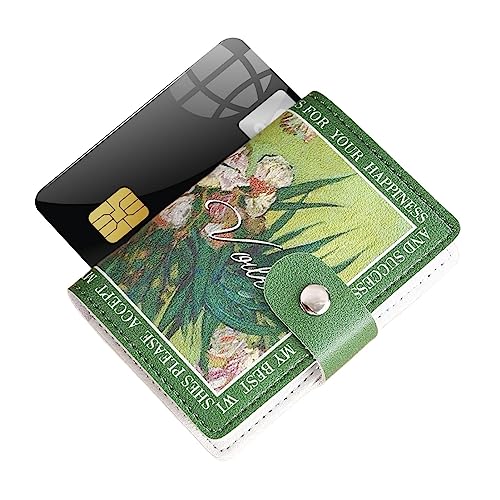 Nasoalne Kleines Portemonnaie für Damen, Kartenhalter,Anti-Entmagnetisierungs-Kreditkartenetui für Damen - Vordertaschen-Geldbörse, PU-Leder-Kartenhalter für Zertifikate, Bankkarten von Nasoalne