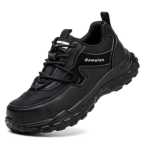 Nasogetch Sicherheitsschuhe Herren Arbeitsschuhe Damen Leicht Breit Bequem Stahlkappenschuhe Atmungsaktiv Sportlich Schutzschuhe 519 Schwarz 37 EU von Nasogetch