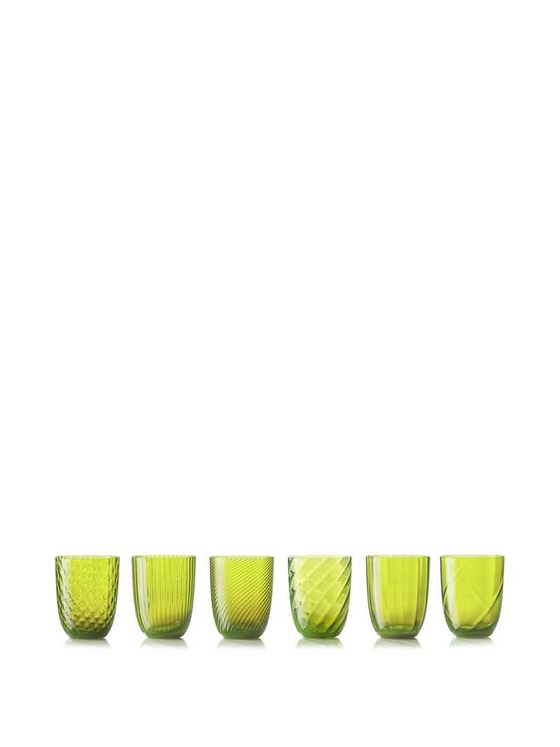 NasonMoretti Idra 6er-Set Wassergläser - Grün von NasonMoretti