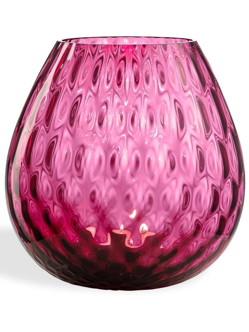 NasonMoretti Kerzenhalter aus Glas - Rot von NasonMoretti