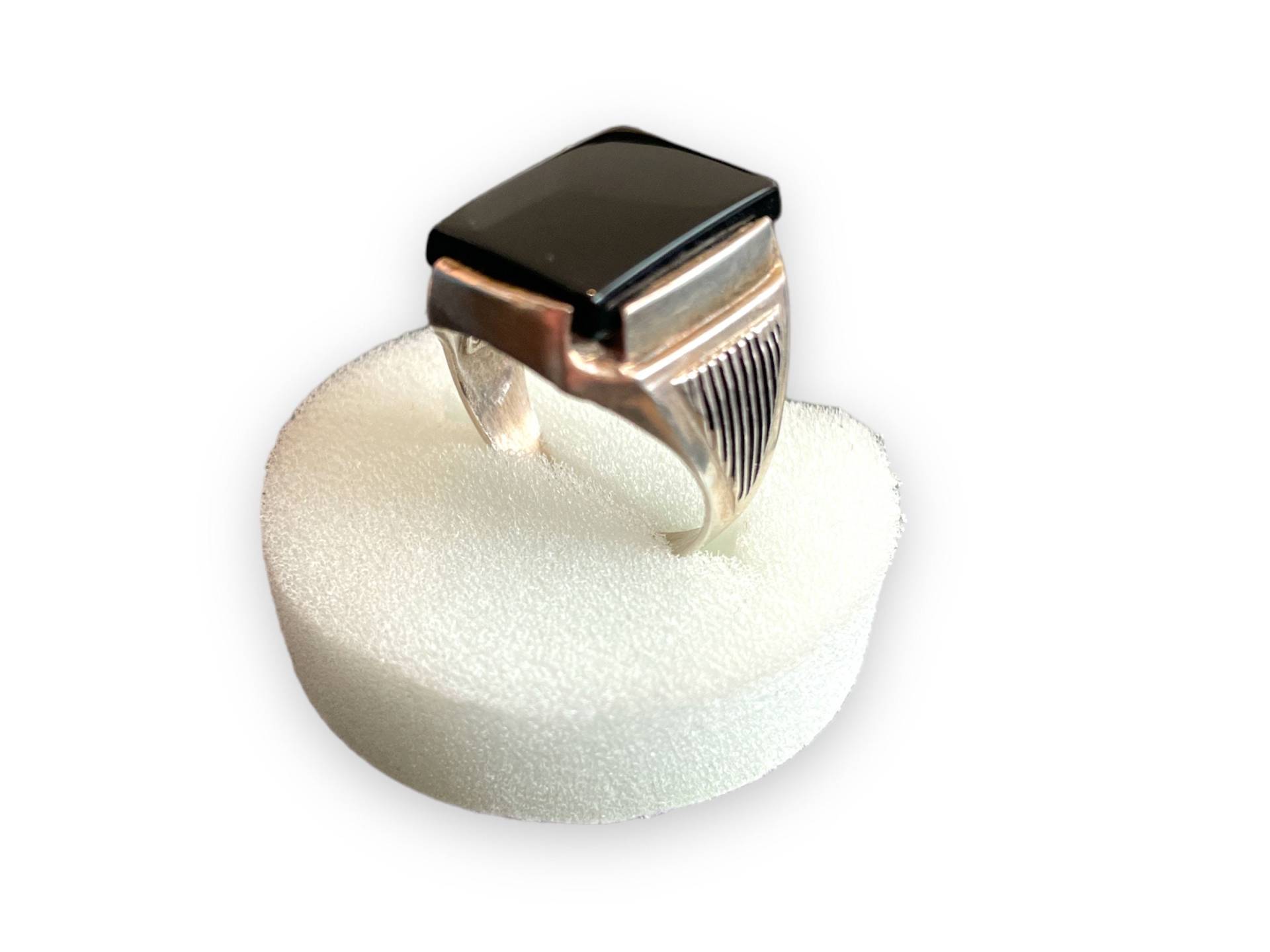 Silberring Mit Schwarzem Stein Silberring Mit Schwarzem Stein von NasratGemstone