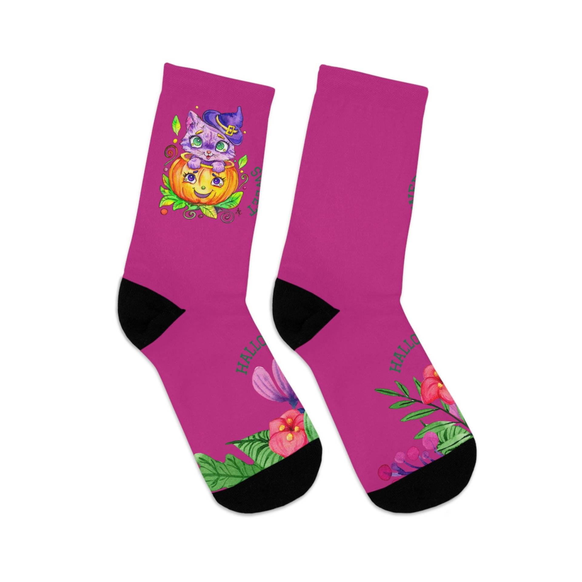 Halloween Custom Socks, Eco-Friendly Funky Colorful Perfect Gift For Halloween, Recycled Material, Fun Socks All Occasions Halloween Custom Socks, Eco-Friendly Funky Colorful Perfect Gift For Halloween, Recycled Material, Fun Socks All Occasions von NastasiaKunst