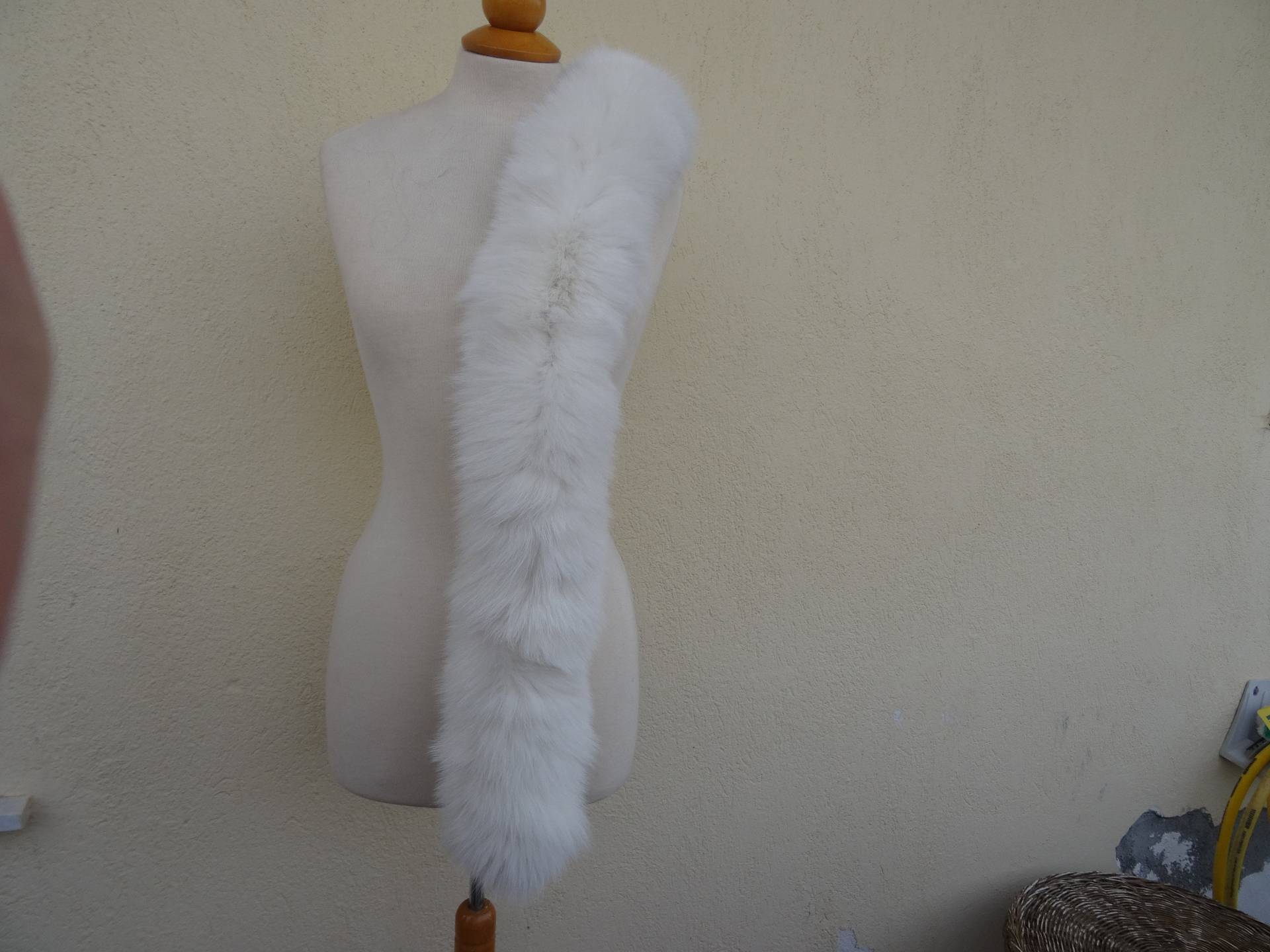 Fuchspelzband Cremeweiß, 1 Meter von NastaziafurdesignsGR