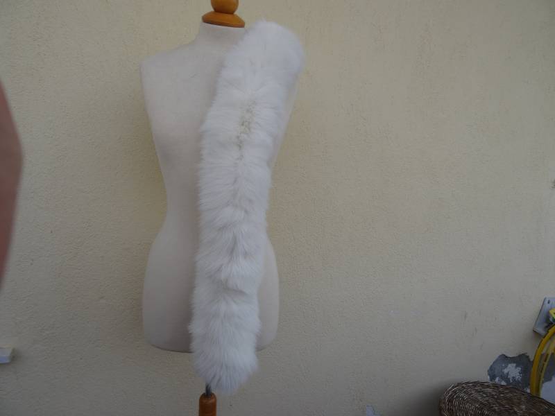 Fuchspelzband Cremeweiß, 1 Meter von NastaziafurdesignsGR