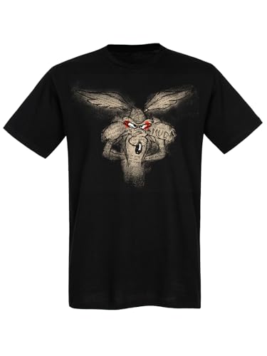 Looney Tunes Coyote Herren T-Shirt schwarz, Größe:XL von Nastrovje Potsdam