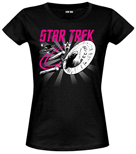 Star Trek Adventure Damen T-Shirt schwarz, Größe:M von Nastrovje Potsdam