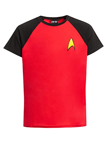 Star Trek Symbol Herren T-Shirt rot/schwarz, Größe:XL von Nastrovje Potsdam