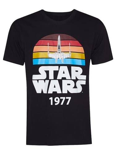 Star Wars X-Wing Trip 1977 Herren T-Shirt schwarz, Größe:M von Nastrovje Potsdam