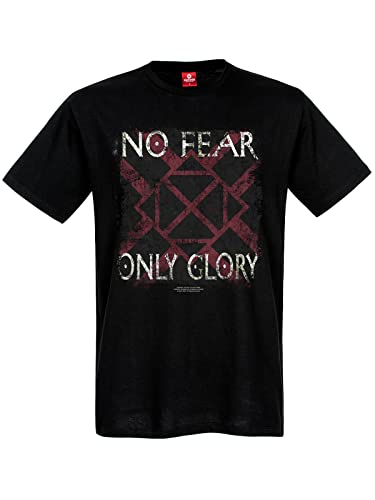 Vikings Valhalla No Fear only Glory Herren T-Shirt schwarz, Größe:L von Nastrovje Potsdam