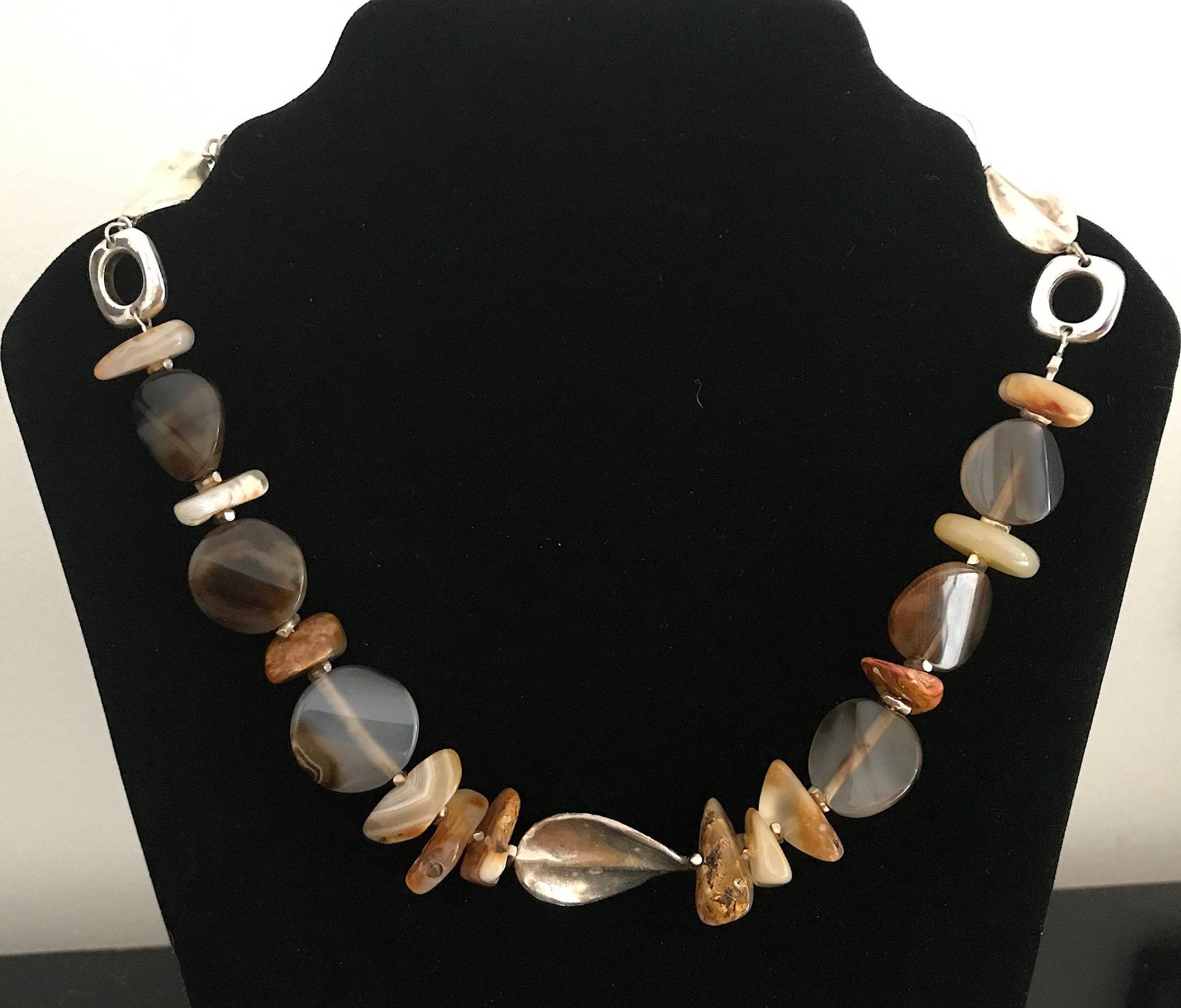 Achatgemeine Und Silberkette von NatCreationsStudio