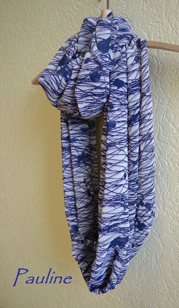 Seide Chiffon Unendlich Schal "Pauline" - Circle Für Frauen Kreis Schals von NatLissCrafts