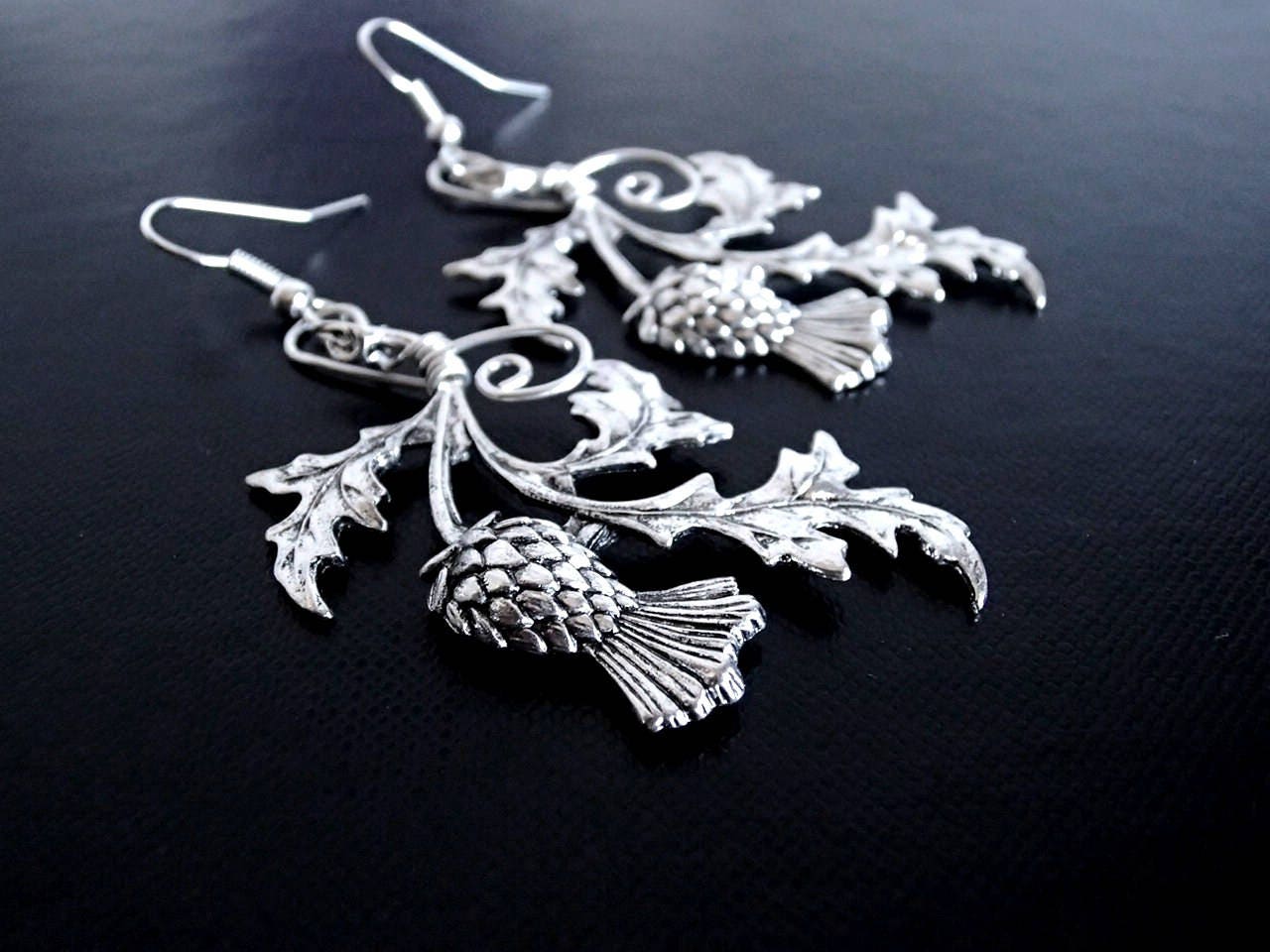 Drahtohrringe Handgefertigter Brautschmuck von NataliStudio