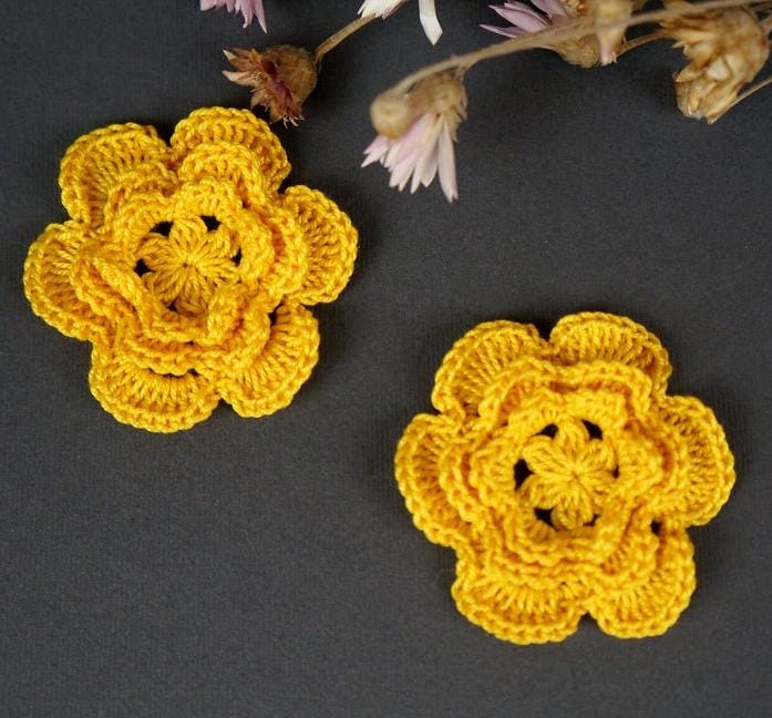 Häkelapplikation Blume | 2Er-Set Handgefertigte Applikation Aus Baumwolle Häkelapplikation Blume | 2Er-Set Handgefertigte Applikation Aus Baumwolle von NataliStudioUA