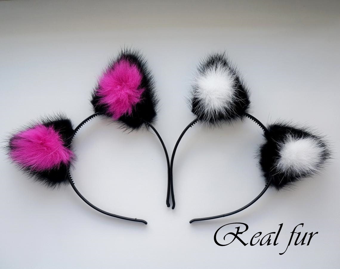 Nerz Kätzchen Ohren Cosplay Kostüm Zubehör von NataliStudioUA