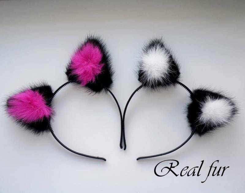 Nerz Kätzchen Ohren Cosplay Kostüm Zubehör von NataliStudioUA