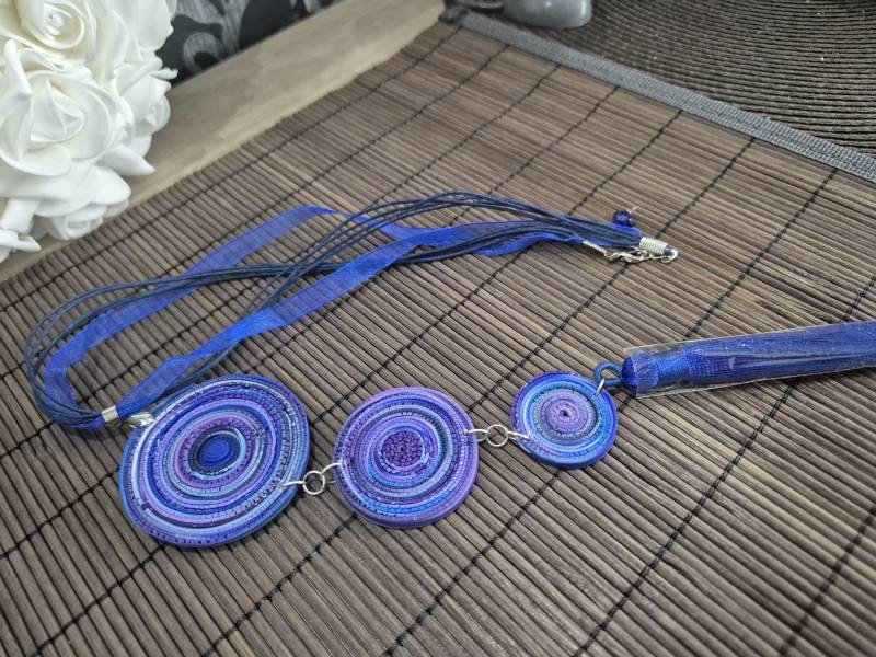 Halskette Mit Anhänger Aus Fimo Statement Kette Geschenk Für Sie Geburtstag Muttertag Ostern Weihnachtsgeschenk von NataliZimm