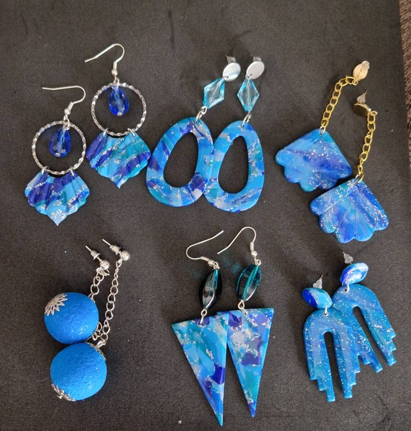 Handmade Statement Ohrringe Aus Fimo Polymer Clay Ohrschmuck Ohrstecker Geschenk Handgemacht Weihnachtsgeschenk Muttertag von NataliZimm