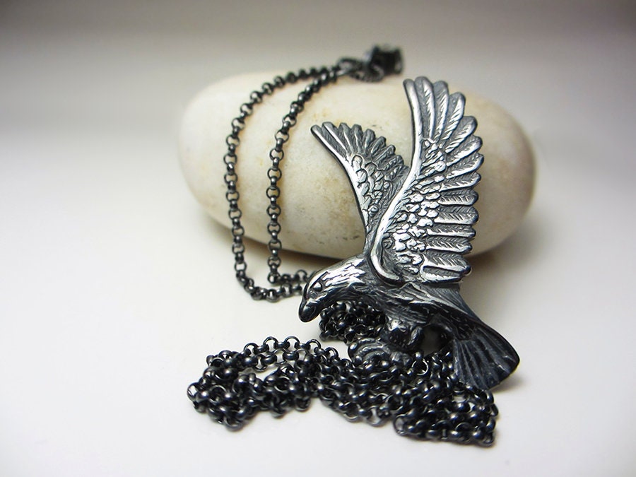 925 Sterling Silber Große Adler Halskette Bird Necklace Boho Schmuck Großen Pendant Mens Geschenk Für Sie 925 Sterling Silber Große Adler Halskette Bird Necklace Boho Schmuck Großen Pendant Mens Geschenk Für Sie von NataliaKh