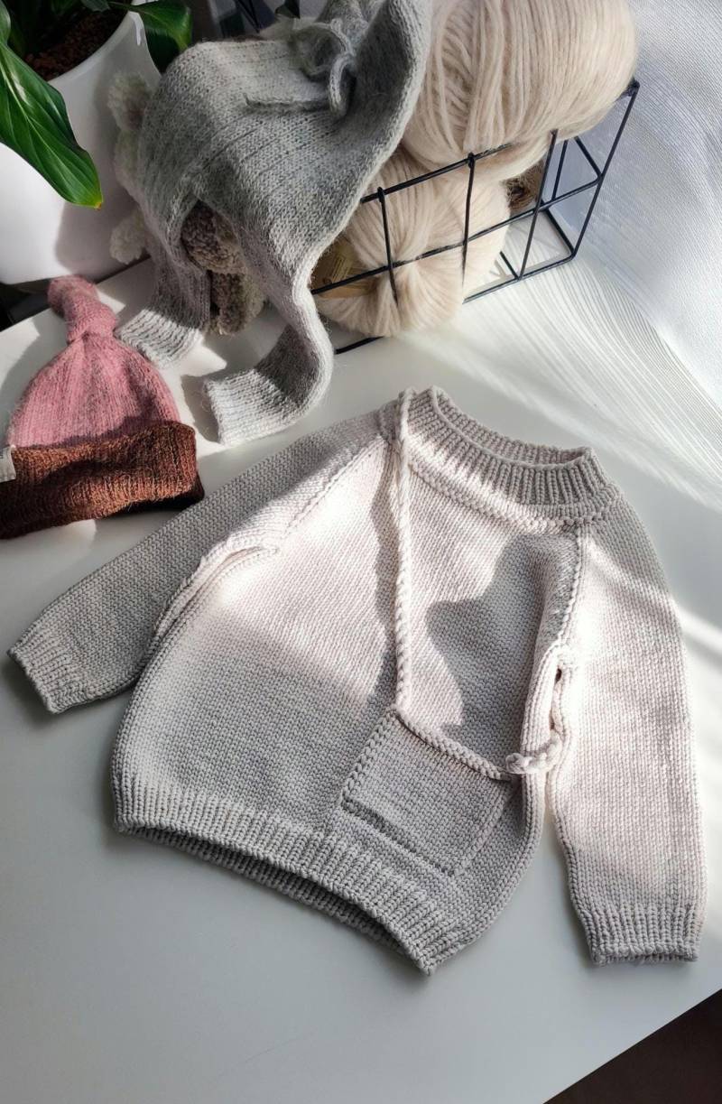 Babypullover Gr. 92 Handgestrickt von NataliesBabyKnitting
