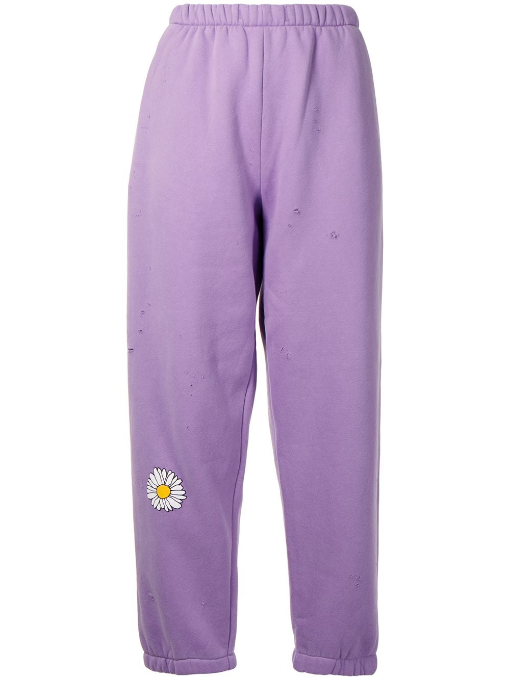 Natasha Zinko Cropped-Jogginghose mit Print - Violett von Natasha Zinko