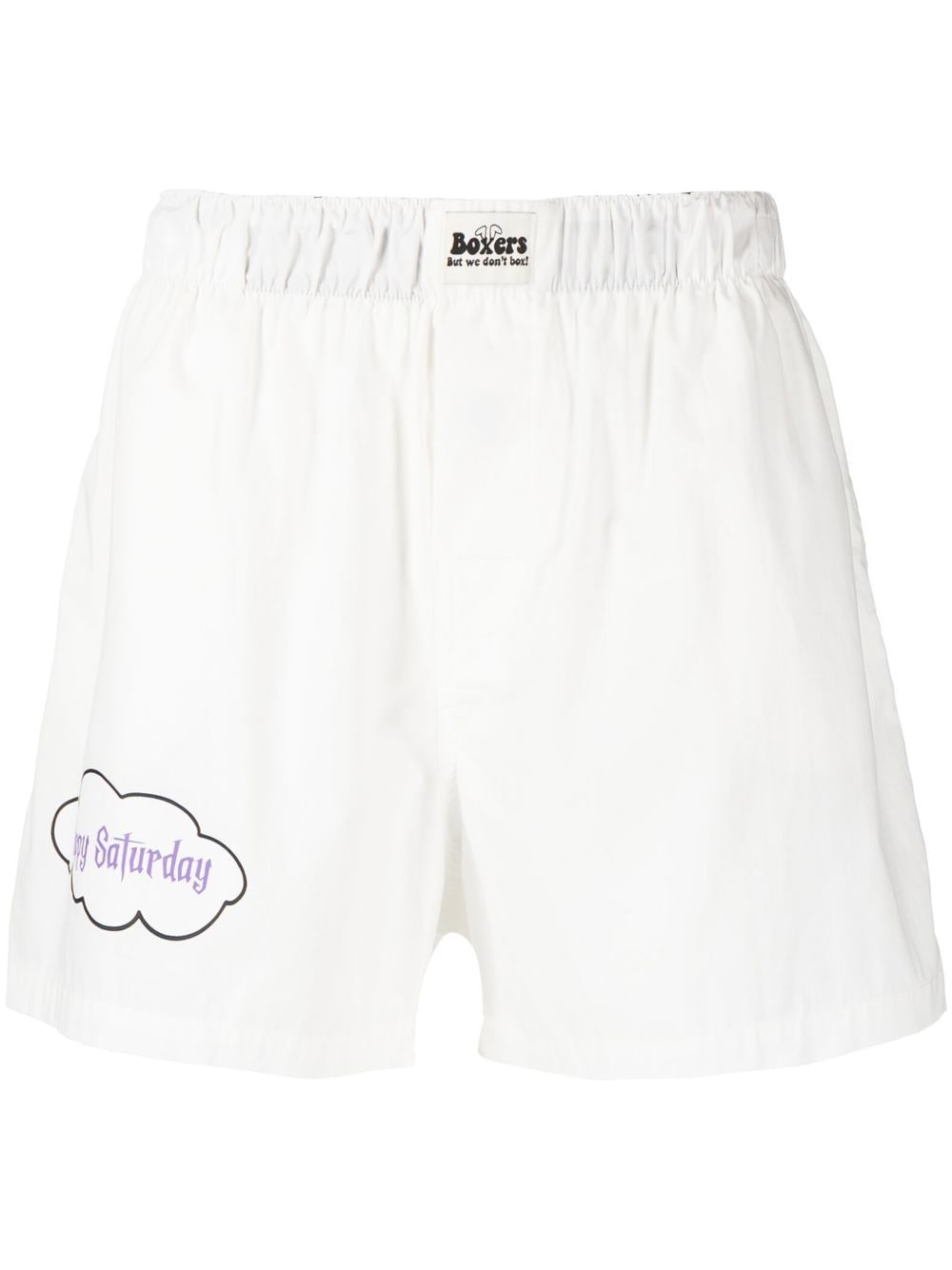 Natasha Zinko Happy Saturday Boxershorts - Weiß von Natasha Zinko