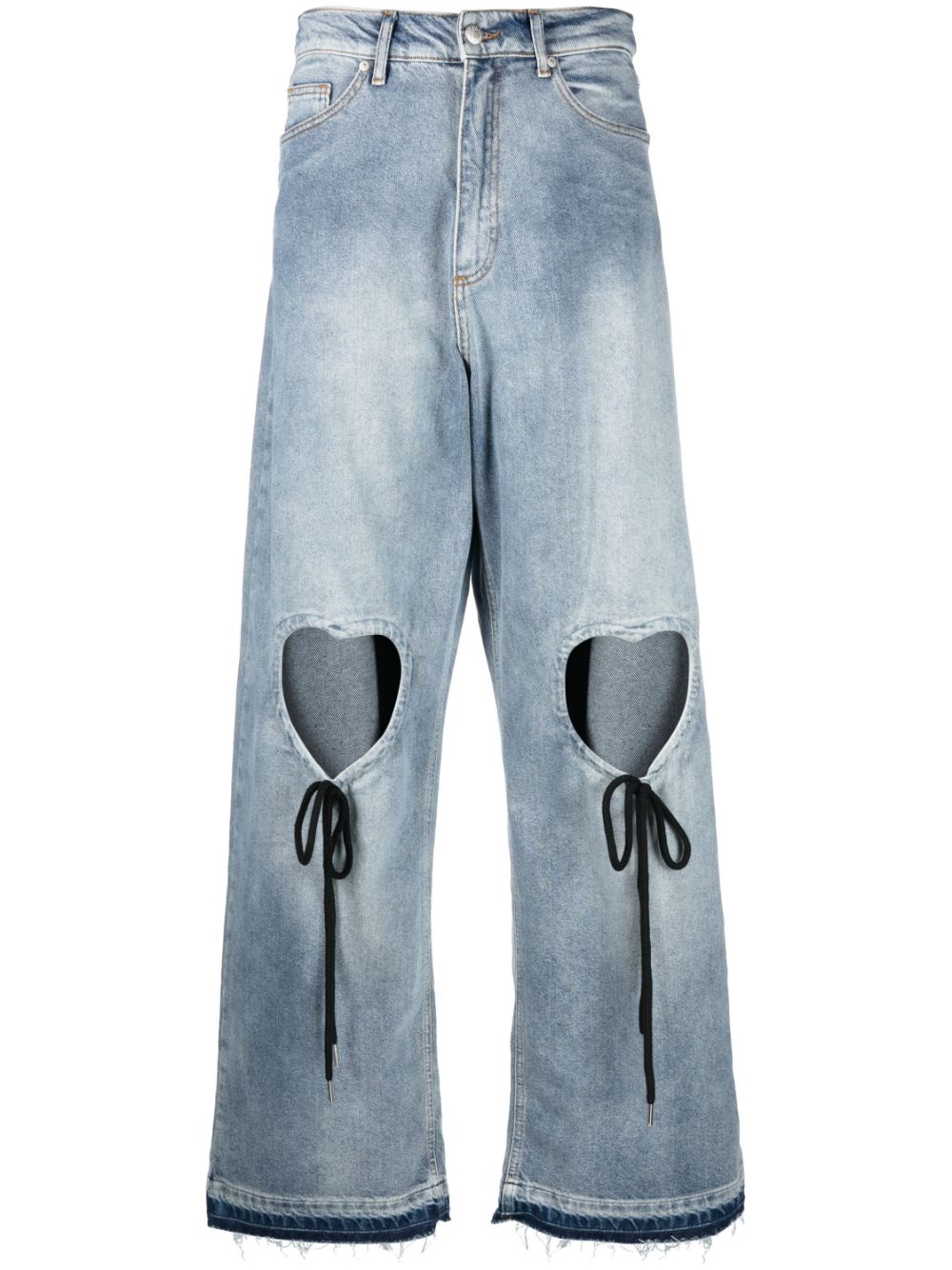 Natasha Zinko Jeans mit Cut-Outs in Herzform - Blau von Natasha Zinko