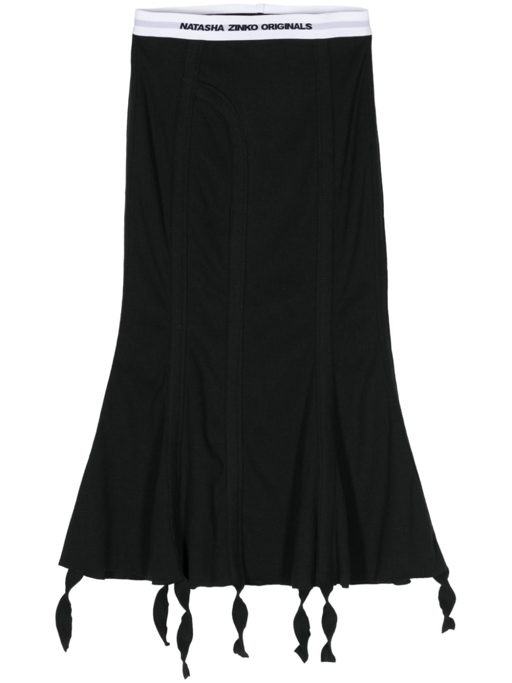 Natasha Zinko John ribbed cotton dress - Schwarz von Natasha Zinko