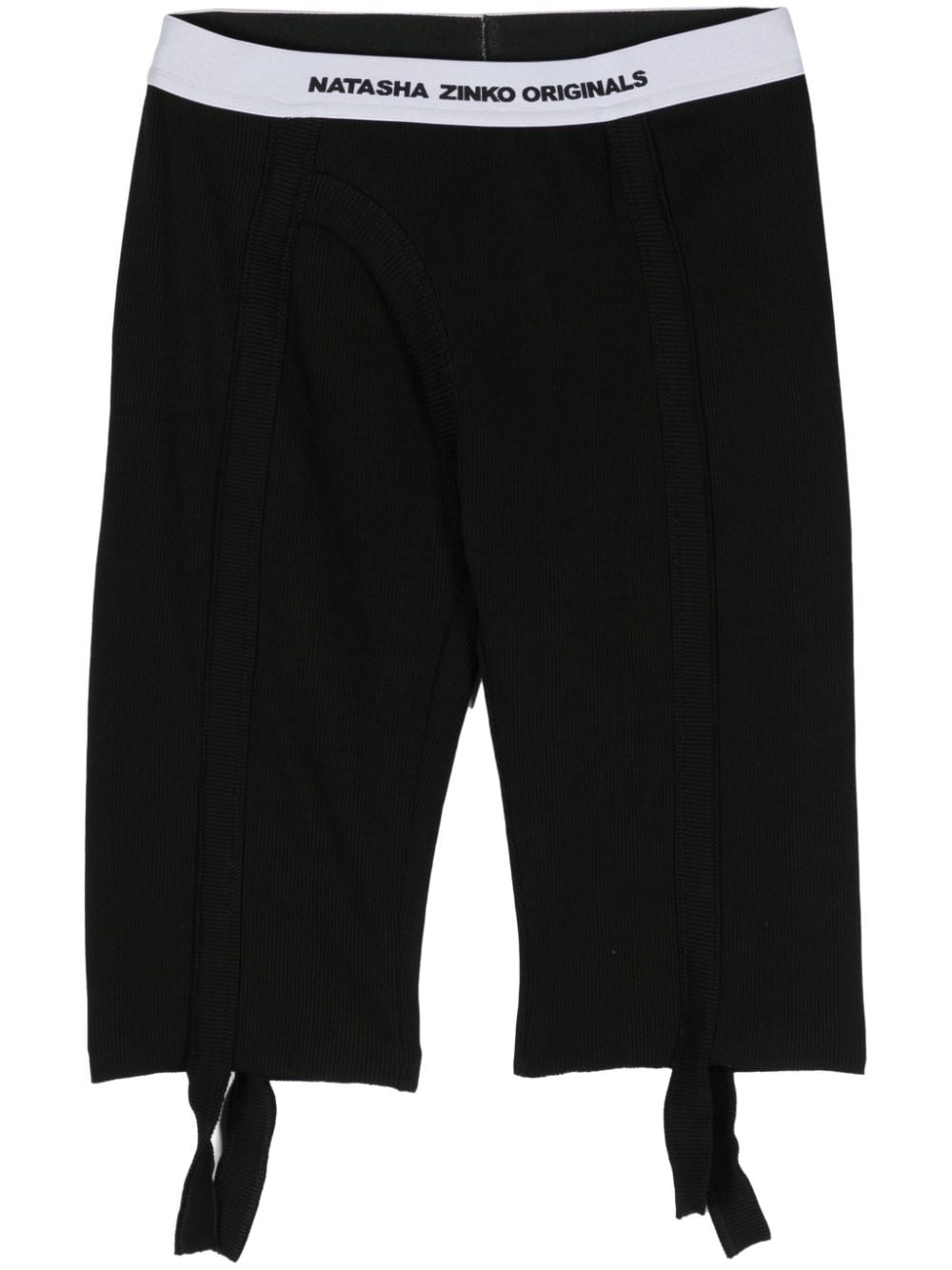 Natasha Zinko Long John Capris track shorts - Schwarz von Natasha Zinko