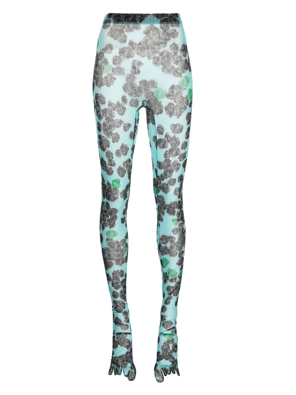 Natasha Zinko Pixel-Roses Leggings - Grün von Natasha Zinko