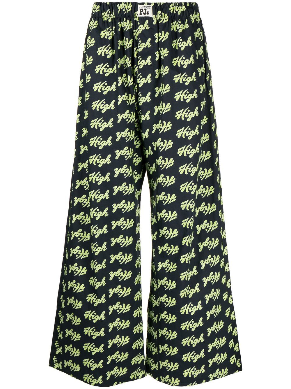 Natasha Zinko Pyjama-Hose mit "High"-Print - Blau von Natasha Zinko