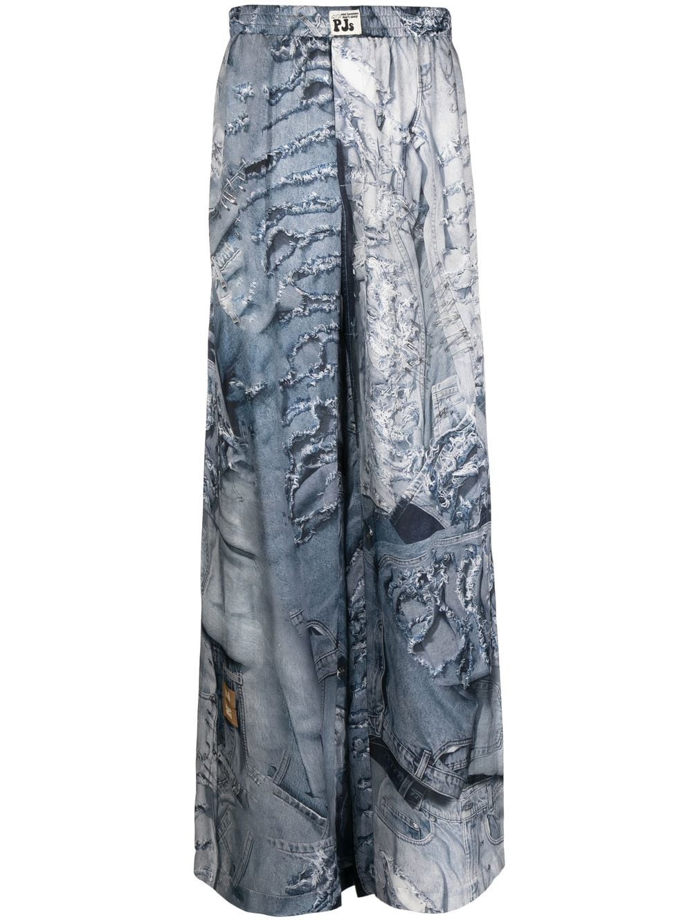 Natasha Zinko Pyjama-Hose mit Jeans-Print - Blau von Natasha Zinko