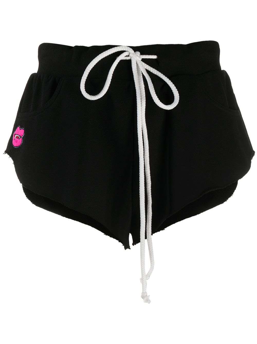 Natasha Zinko Shorts mit Patch - Schwarz von Natasha Zinko