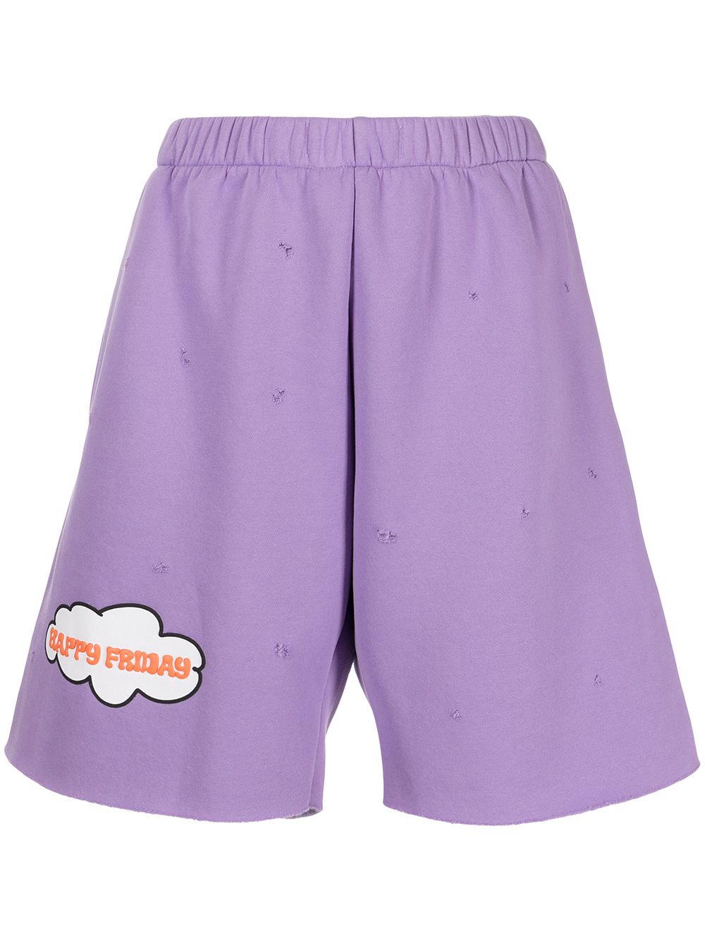 Natasha Zinko Shorts mit Wolken-Print - Violett von Natasha Zinko