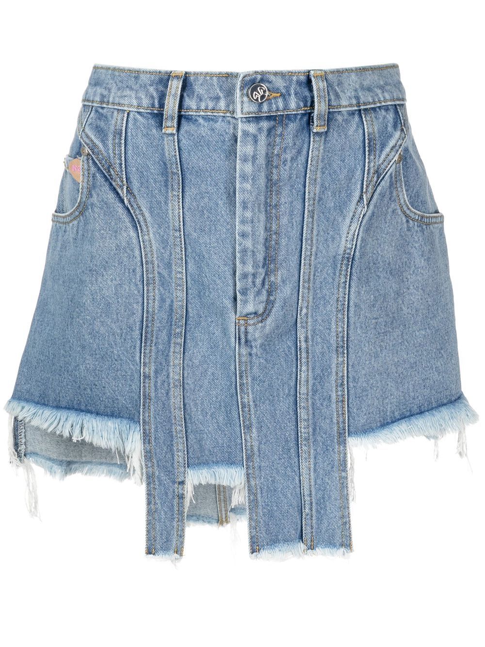 Natasha Zinko Asymmetrischer Jeans-Minirock - Blau von Natasha Zinko