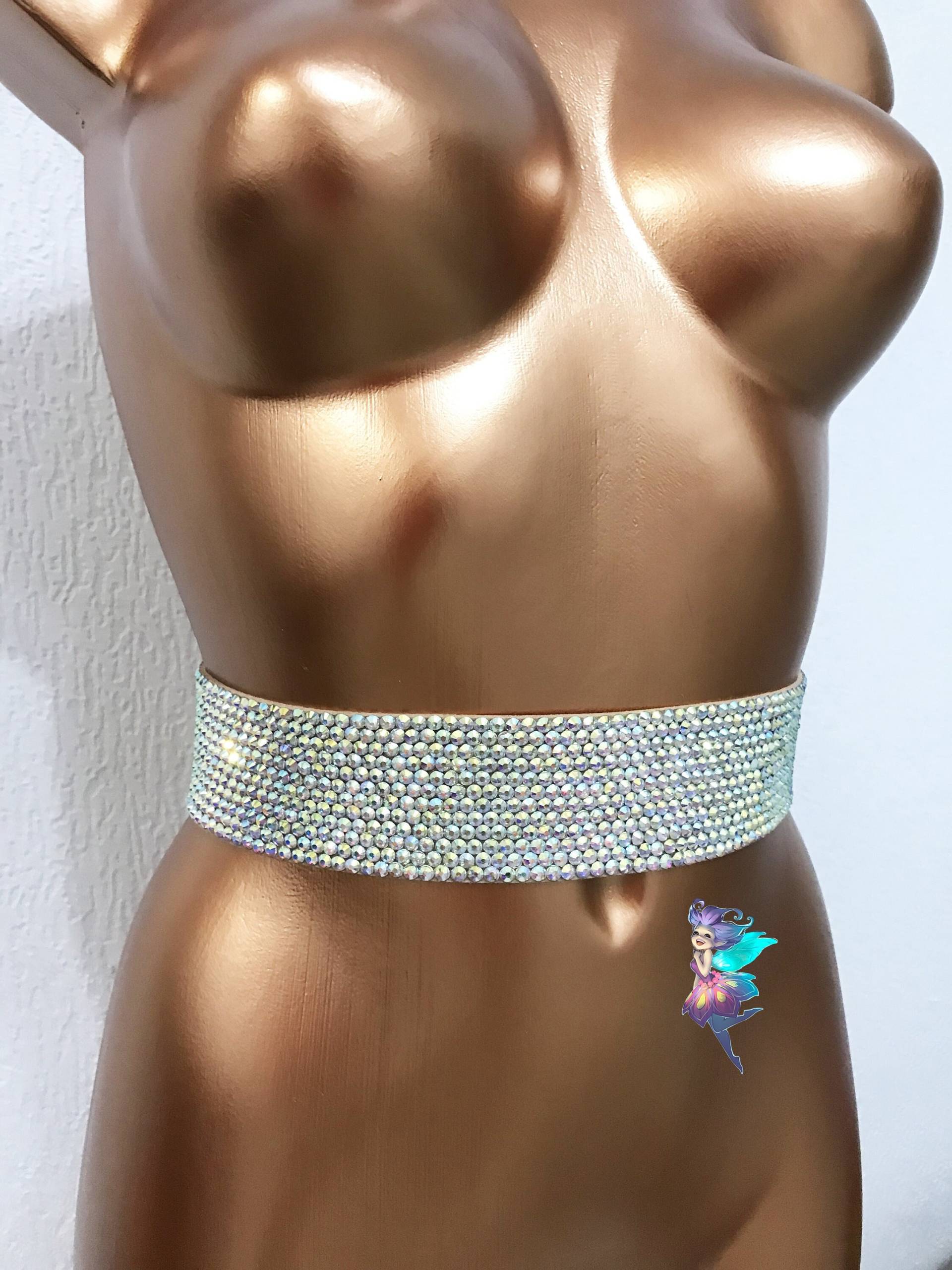 Verstellbarer Strass-Gürtel Plus Größe, Ballsaal-Gürtel, Bling-Gürtel, Funkelnde Gürtel, Ballsaal-Accessoires, Ballsaal-Schmuckgürtel, Tanzgürtel von NatashaDuende