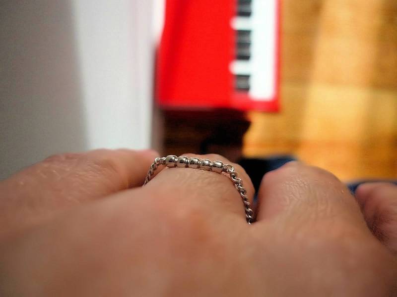 Silber Kettenring Mit Kugeln - Vorsteckring Silber 925 "June" von NatashaRBijoux