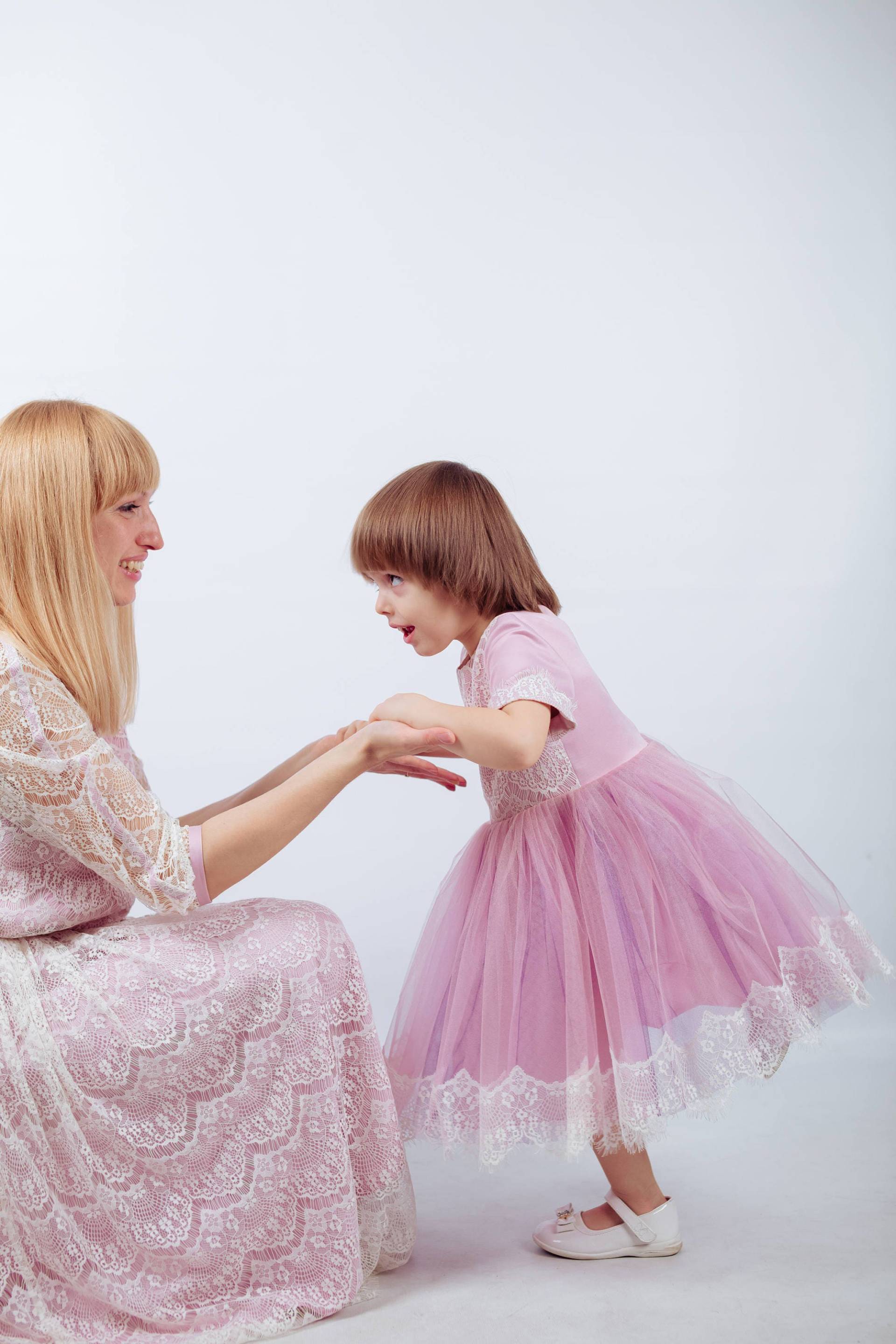 Familienlook, Passende Kleider, Mutter Und Tochter Kinderkleid, Abendkleid, Mädchenkleid, Familienoutfits von NateMaDesigner