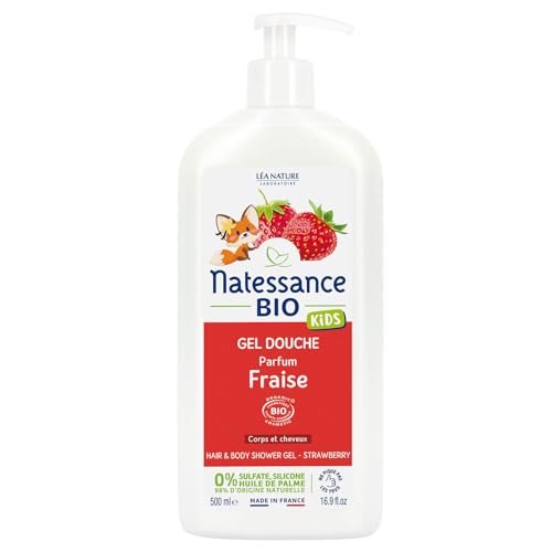 Natessance Shampoo Kids Erdbeere, Vanille 500ml von Natessance