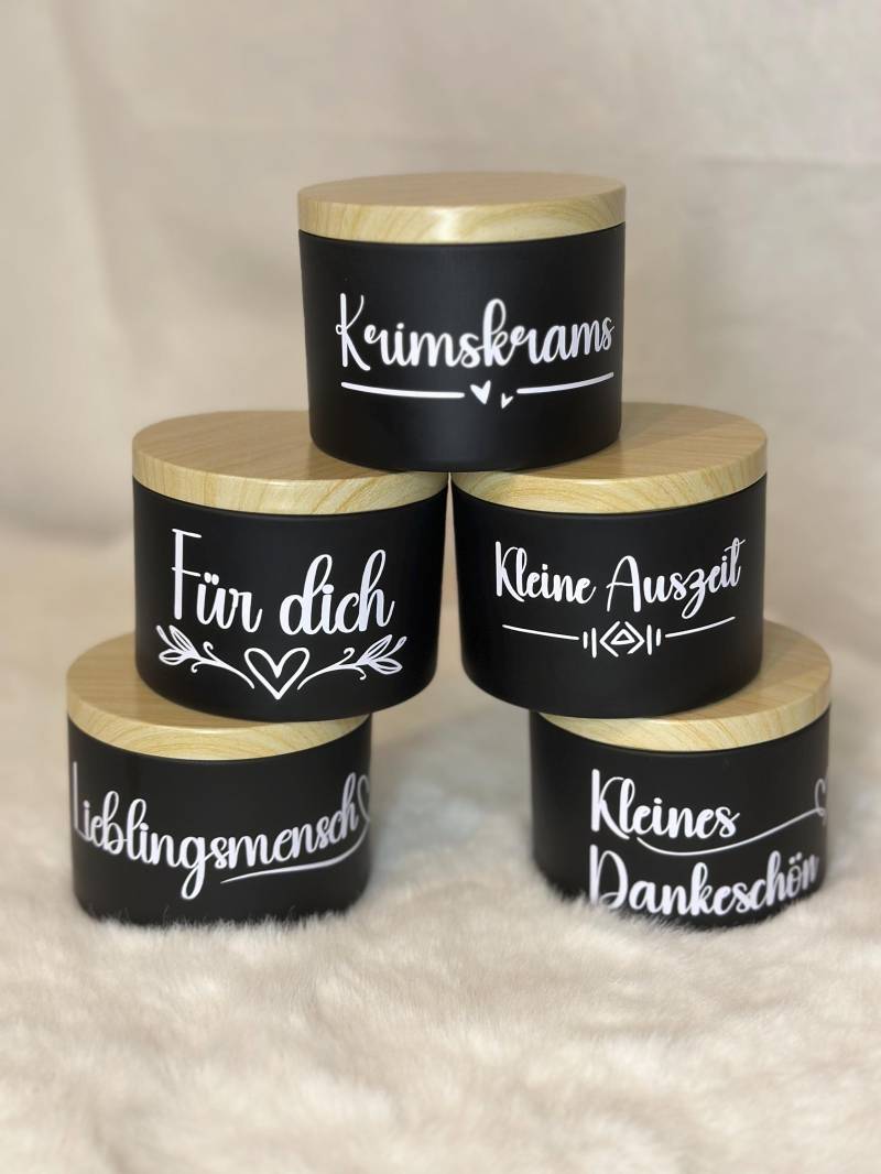 Metall-Dose Mit Holzoptik-Deckel - Dose Zur Aufbewahrung Personalisierbar Geschenkidee 226 Ml Krimskrams, Kleine Auszeit, Für Dich von NathaliesBastelbude
