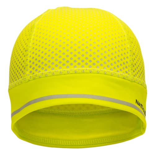 Nathan Unisex-Erwachsene Reflektierende Beanie, Gelb/Geo, Einheitsgröße von Nathan