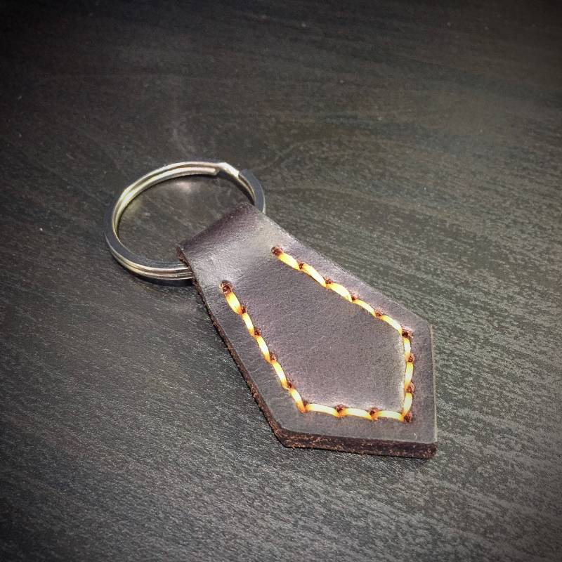 Leder "Krawatte" Schlüsselanhänger - Keyfob Horween Custom von NathanLeather