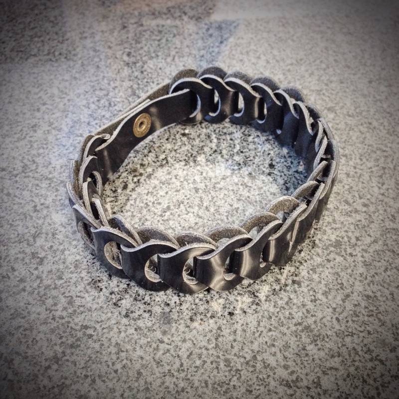 Lederarmband Link Armband - Manschette Männer & Frauen Unisex von NathanLeather