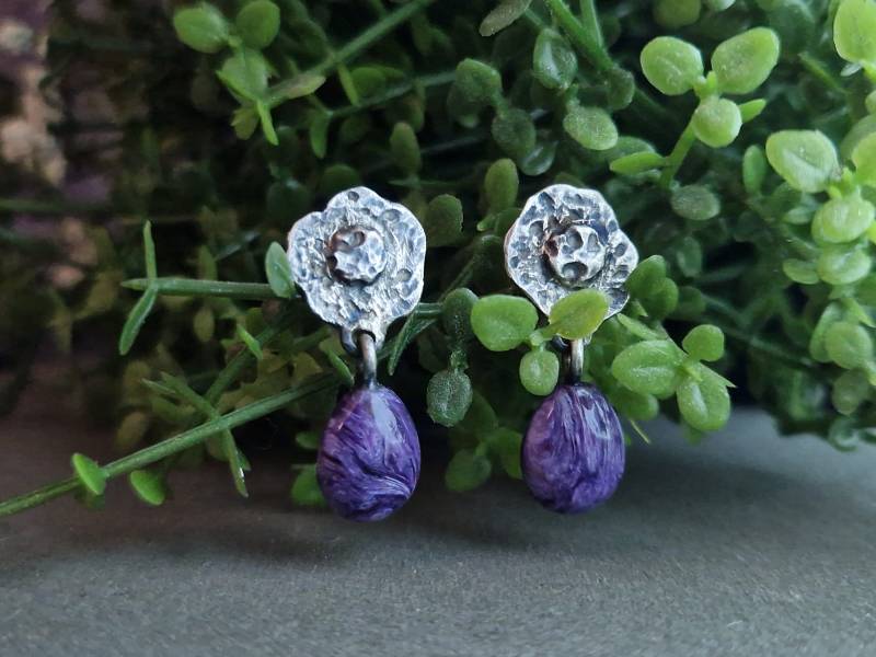 Ohrstecker Mit Charoit Ohrstecker Mit Charoit von NatheaElivra